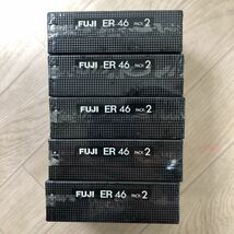 FUJI フジカセットテープ ER 46 2本パック 5個セット 計10個 富士フィルム カセットテープ 未使用 未開封 (A1410)_画像3