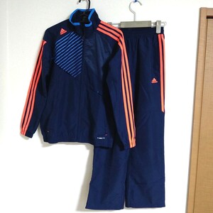 adidas アディダス★ジャージ上下セット★トレーニングウエア★紺色★150㌢