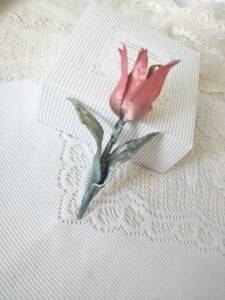  окраска ткань цветок * модный тюльпан. букетик 