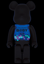 【当選品】◆ MY FIRST BE@RBRICK　B@BY × RESTIR　MATT BLACK Ver. 1000% ◆ 千秋 ◆ 新品未開封品 ◆_画像3