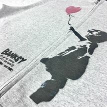 新品 バンクシー BANKSY 愛はごみ箱の中に 風船と少女 シュレッダー アート 反転 逆向き ジップアップ パーカー Lサイズ メンズ レディース_画像8