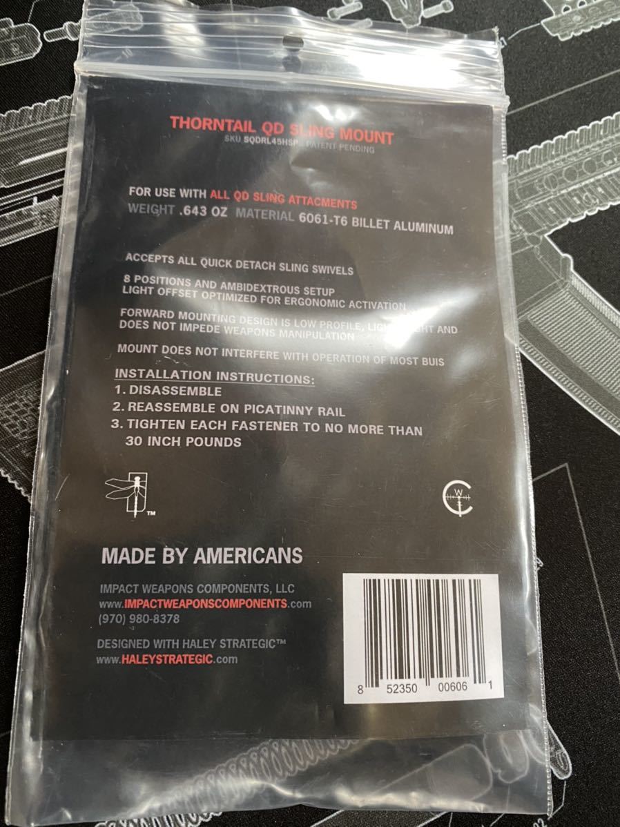 実物 新品 HALEY STRATEGIC THORNTAIL QD SLING MOUNT セット