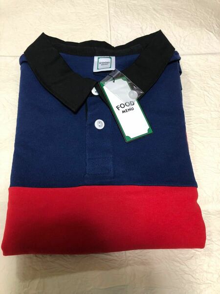 新品2Lラガーポロシャツ長袖赤&紺