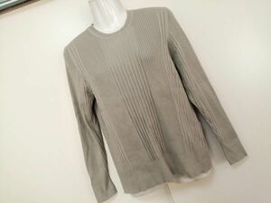 jjyk3-1975 ■ URBAN RESEARCH DOORS ■ アーバン リサーチ ドアーズ ニット カットソー トップス リブ ライトグレー SIZE One M