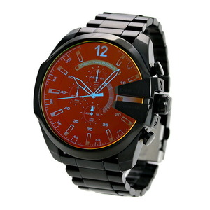 新品 送料無料 ディーゼル 時計 メンズ メガチーフ 53mm クロノグラフ DIESEL 腕時計 MEGA CHIEF DZ4318 オールブラック
