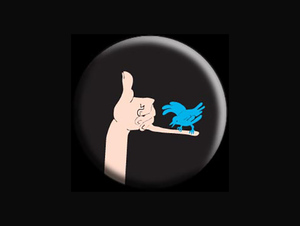 Parra パラ 缶バッジ バッチ オランダ アムステルダム グラフティーアート Rockwell ロックウェル banksy バンクシー Finger bird