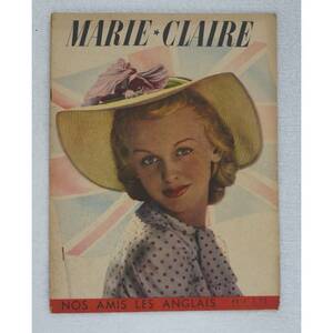 ビンテージ フランスファッション雑誌 MARIE CLAIRE 1938年06月07日 *