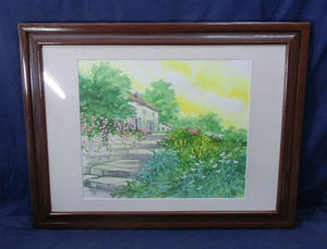 Art hand Auction 476714 パステル画 大友一美 作 ｢花と緑｣画家･風景画, 絵画, 油彩, 静物画