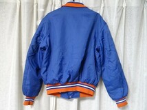 80年代 ビンテージ カナダ製 NHL SHAIN OF CANADA アイスホッケー ISLANDERS ニューヨーク アイランダース ジャンバー M レトロ 当時物_画像2