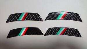  Italy tricolor carbon scratch prevention fender guard protector fender 4 place minute set 