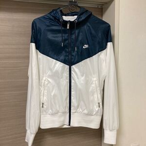 NIKE ナイキ ナイロンパーカー ウィンドランナー ウィンドブレーカー バイカラー レディースL