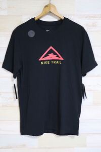 新品 NIKE ナイキ Mサイズ メンズ 半袖Tシャツ ナイキ Dri-FIT トレイル メンズ トレイル ランニング Tシャツ ブラック 黒