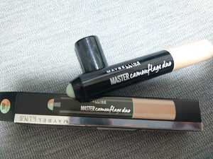  Maybelline master camouflage -ju Duo green * medium beige ( concealer )