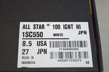 新品未使用 CONVERSE コンバース ALL STAR オールスター 100 IGNT HI フレイム ファイヤー 炎 US8.5 27センチ 8,800円税込 送料無料_画像9
