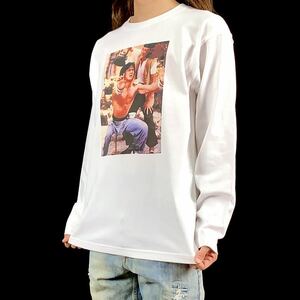 新品 ジャッキーチェン 香港映画 ドランクモンキー酔拳 茶碗修行 ロンT 長袖 Tシャツ XS S M L XL ビッグ オーバーサイズ XXL~4XL パーカー