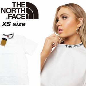 ノースフェイス Tシャツ 半袖 首元ロゴ レディース NF0A491Q ホワイト XSサイズ タートルネック THE NORTH FACE W ZUMU TEE 新品