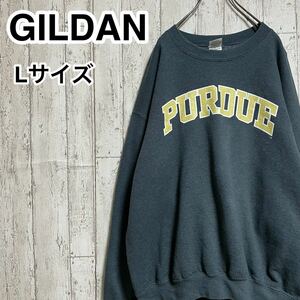 ☆送料無料☆ GILDAN ギルダン スウェットトレーナー Lサイズ カレッジ PURDUE パデュー大学 プリント 21-402