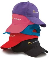 USA マクドナルド i'm Lovin it Cap Pink レア、制服♪_画像2