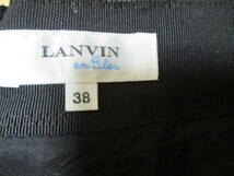 お洒落！LANVIN ランバン スカート サイズ38 black /黒/ブラック/レディース/ボトムス スーツ ミニ_画像5