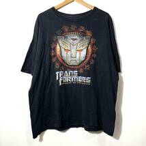 ■ オフィシャル TRANS FORMERS トランス フォーマーズ REVENGE OF THE FALLEN ロゴプリント 半袖Tシャツ 古着 アメカジ アメコミ XXL■_画像1