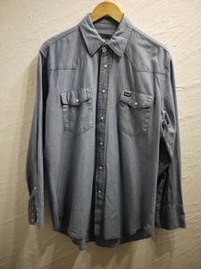 ラングラー シャンブレーウエスタンシャツ WRANGLER Chambray Western shirt 5341