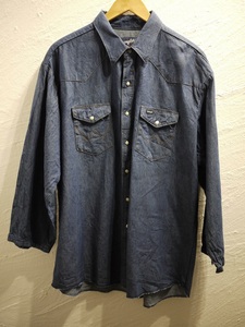 ラングラー デニムウエスタンシャツ WRANGLER denim Western shirt 5342