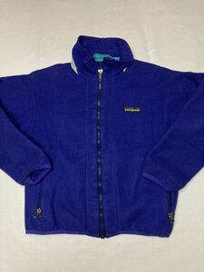 * patagonia kids * Patagonia Kids 90s USA производства снег нет бирка zipup флис жакет 8 примерно 130cm степень 