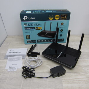 B12371【美品】TP-Link Wi-Fi 無線LAN ルーター 11ac AC2600 1733 + 800 Mbps MU-MIMO IPv6 デュアルバンド ギガビット Archer A10