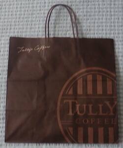 タリーズコーヒー(TULLY'S COFFEE)◆ショップ袋（紙袋） 茶色