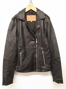 i2300: Goose craft Goosecraft Rose Bud handling rider's jacket M leather jacket .. leather / black 