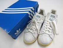 S1959:箱付き adidas アディダス STAN SMITH スタンスミス 靴/白/24.5cm/レディース スニーカー _画像1