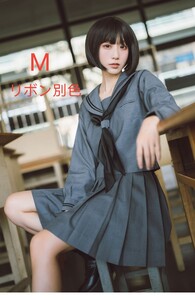 コスプレ 長袖セーラー服(制服上下セット) 新品セーラー服 Mサイズ