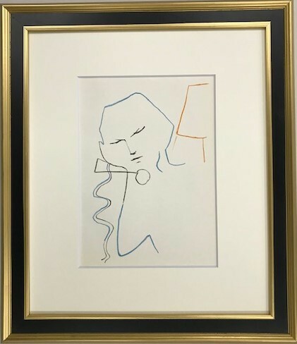 【特価】　　≪　ジャン 　コクトー　≫　　　オリジナル リトグラフ【石版画】　　　ⅩⅠ　　　1957年 　　JEAN　 COCTEAU