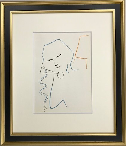 【特価】　　≪　ジャン 　コクトー　≫　　　オリジナル リトグラフ【石版画】　　　ⅩⅠ　　　1957年 　　JEAN　 COCTEAU