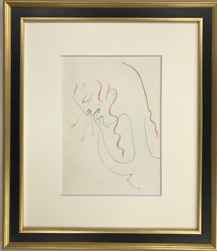 【特価】 ≪ ジャン コクトー ≫ オリジナル リトグラフ【石版画】 Ⅴ 1957年 JEAN COCTEAU