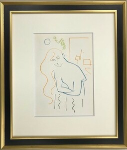 【特価】　　≪　ジャン 　コクトー　≫　　　オリジナル リトグラフ【石版画】　　　Ⅷ　　　1957年 　　JEAN　 COCTEAU