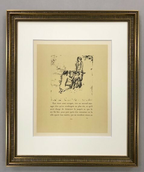 【特価】　≪　　 ピエール ボナール　　≫　　リトグラフ【石版画】　　DAPHNIS ET CHLOE　　1952年　　PIERRE-BONNARD