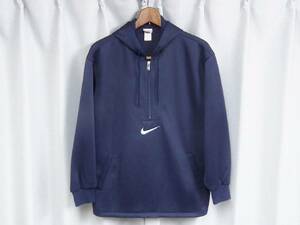 * редкий *old NIKE Old Nike половина Zip джерси - Parker оригинал Vintage серебряный бирка M 90s 00s Y2K б/у одежда женщина 