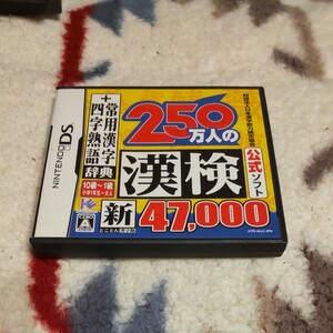 【DS】 財団法人日本漢字能力検定協会公式ソフト 250万人の漢検 とことん漢字脳