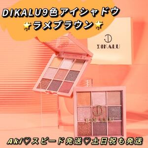 新品9色入りグリッターアイシャドウパレット小粒ラメマット韓国中国メイクブラウン アイパレット