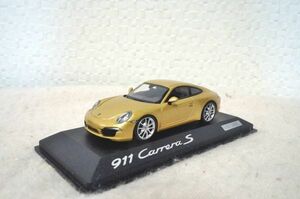 ポルシェ 911 カレラS 1/43 ミニカー ゴールド