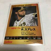 カルビー プロ野球チップス 阪神タイガース スアレス 金箔サインカード 2021年 タイトルホルダー 最多セーブ_画像2