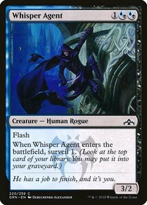 MTG ■金/英語版■ 《囁く工作員/Whisper Agent》ラヴニカのギルド GRN