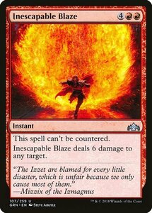 MTG ■赤/英語版■ 《逃れ得ぬ猛火/Inescapable Blaze》ラヴニカのギルド GRN