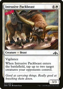 MTG ■白/英語版■ 《押し入る荷役獣/Intrusive Packbeast》ラヴニカのギルド GRN