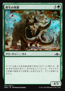 MTG ■緑/日本語版■ 《野生の角獣/Wild Ceratok》ラヴニカのギルド GRN