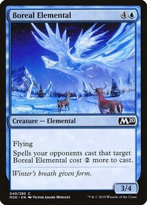 MTG ■青/英語版■ 《北方の精霊/Boreal Elemental》★FOIL★ 基本セット2020 M20