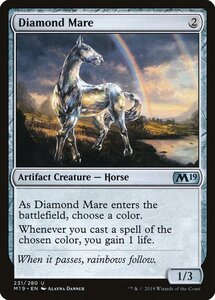 MTG ■無/英語版■ 《金剛牝馬/Diamond Mare》★FOIL★ 基本セット2019 M19