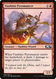 MTG ■赤/英語版■ 《ヴィーアシーノの紅蓮術師/Viashino Pyromancer》 基本セット2019 M19