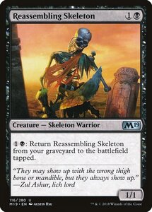 MTG ■黒/英語版■ 《組み直しの骸骨/Reassembling Skeleton》 基本セット2019 M19